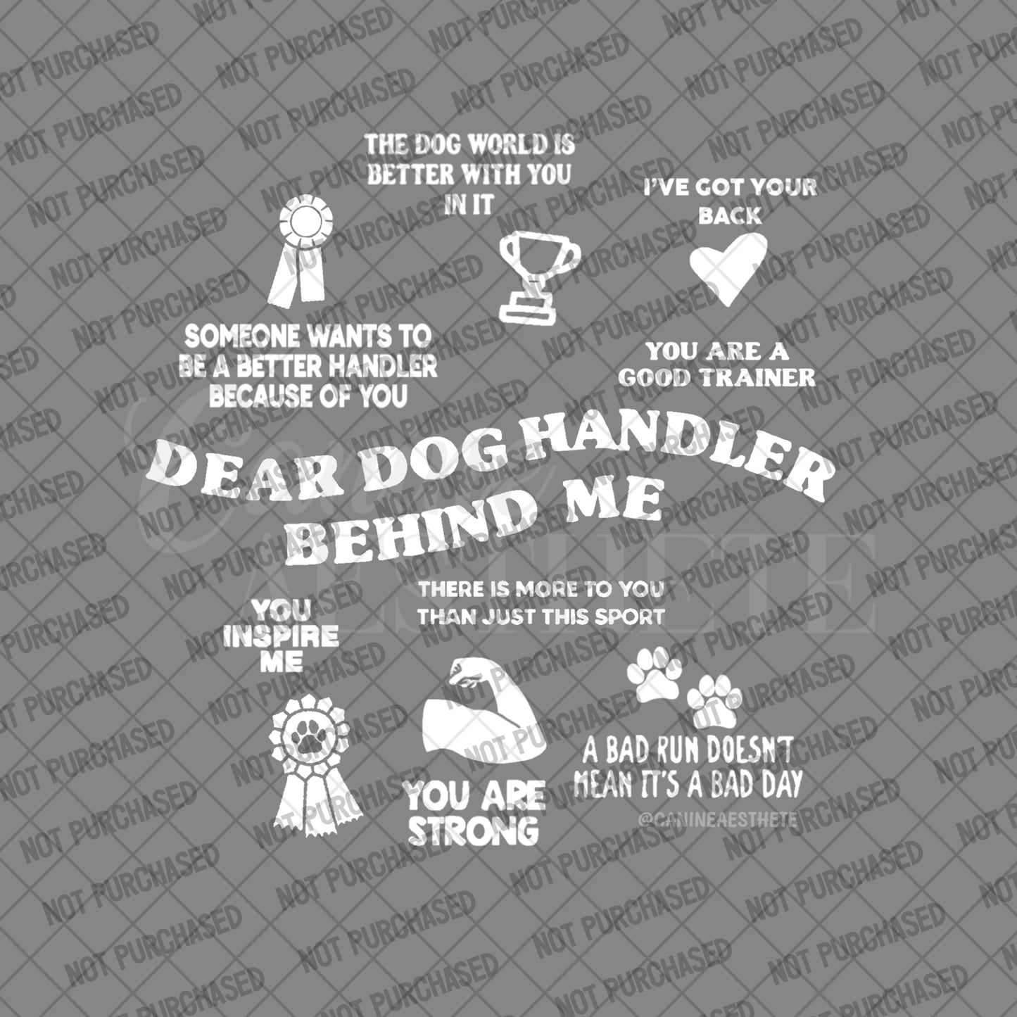 Dear Dog Handler Behind Me Tee