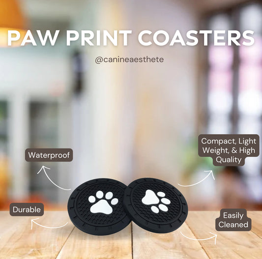 Paw Car Drink Cup Coasters