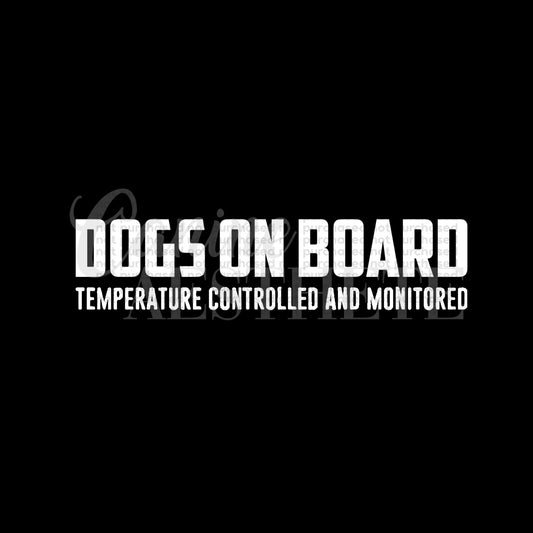 Dogs on Board Decal