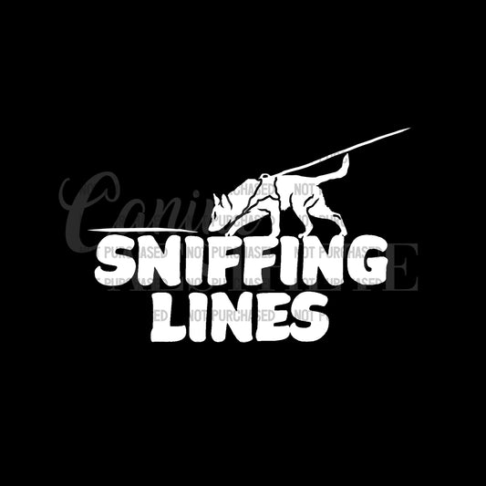 Sniffing Lines Decal