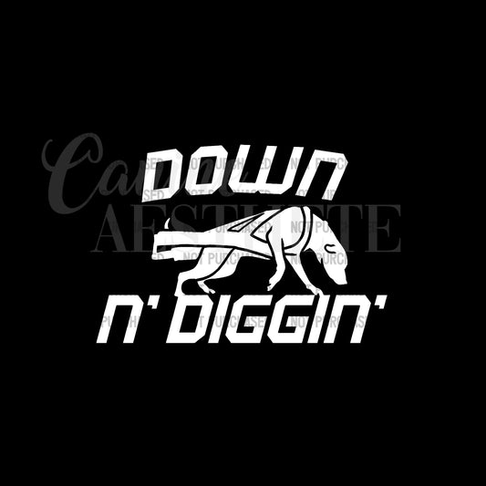 Down N’ Diggin’ Decal