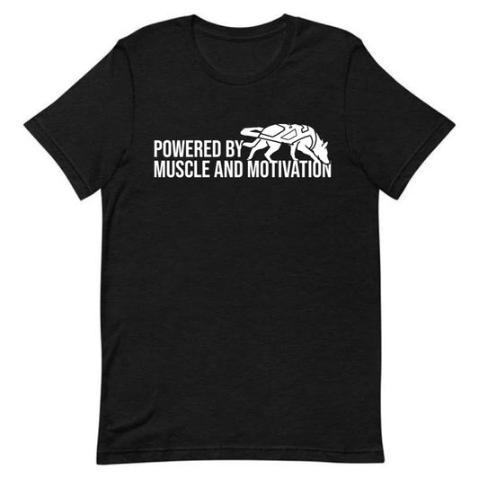 Powered By Muscle And Motivation Tee