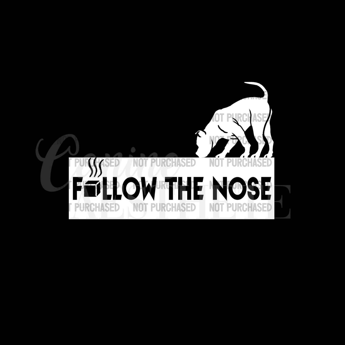 Follow The Nose Decal