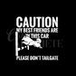 Caution: My Best Friends Are In This Car Decal | Agility