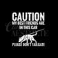 Caution: My Best Friends Are In This Car Decal | Tracking