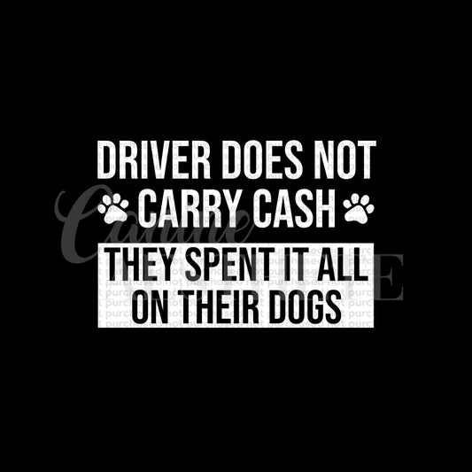 Driver Does Not Carry Cash Decal 💰