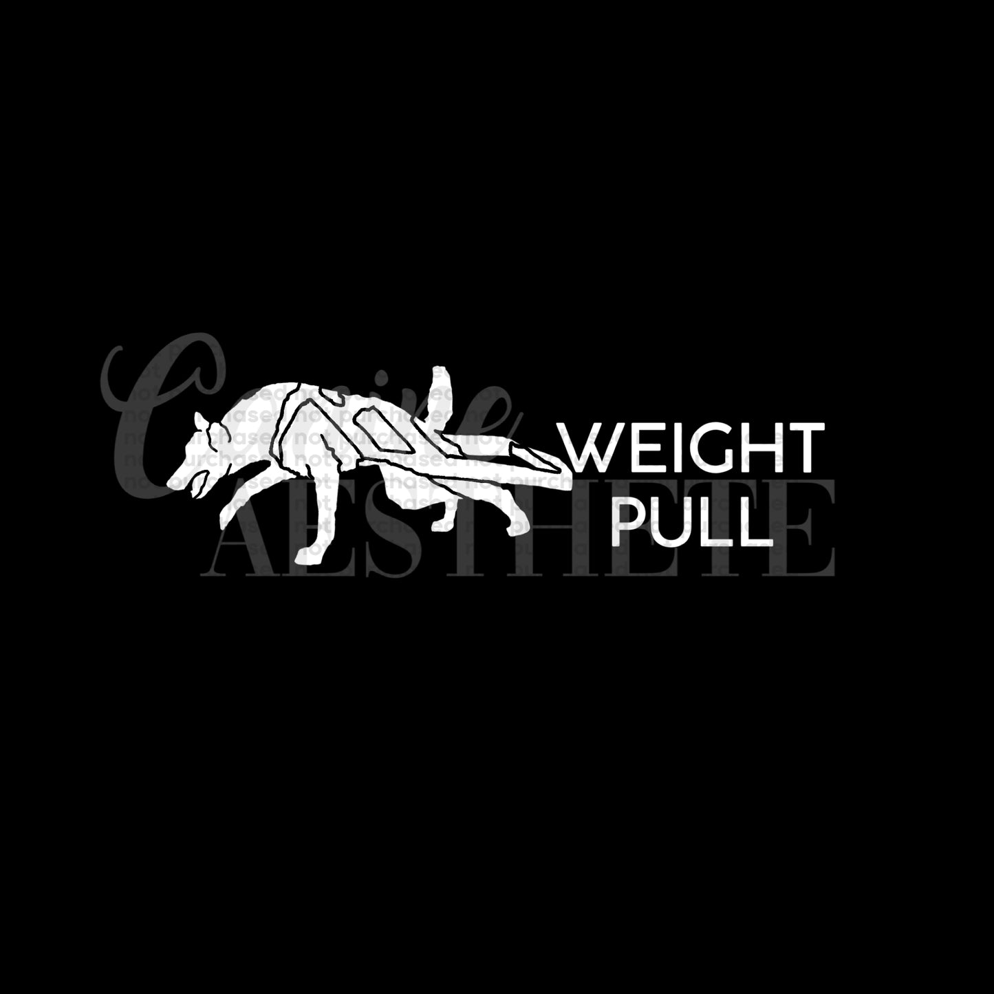 Weight Pull Decal 🐾