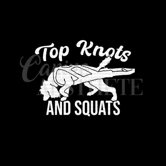 Top Knots & Squats Decal 🐾