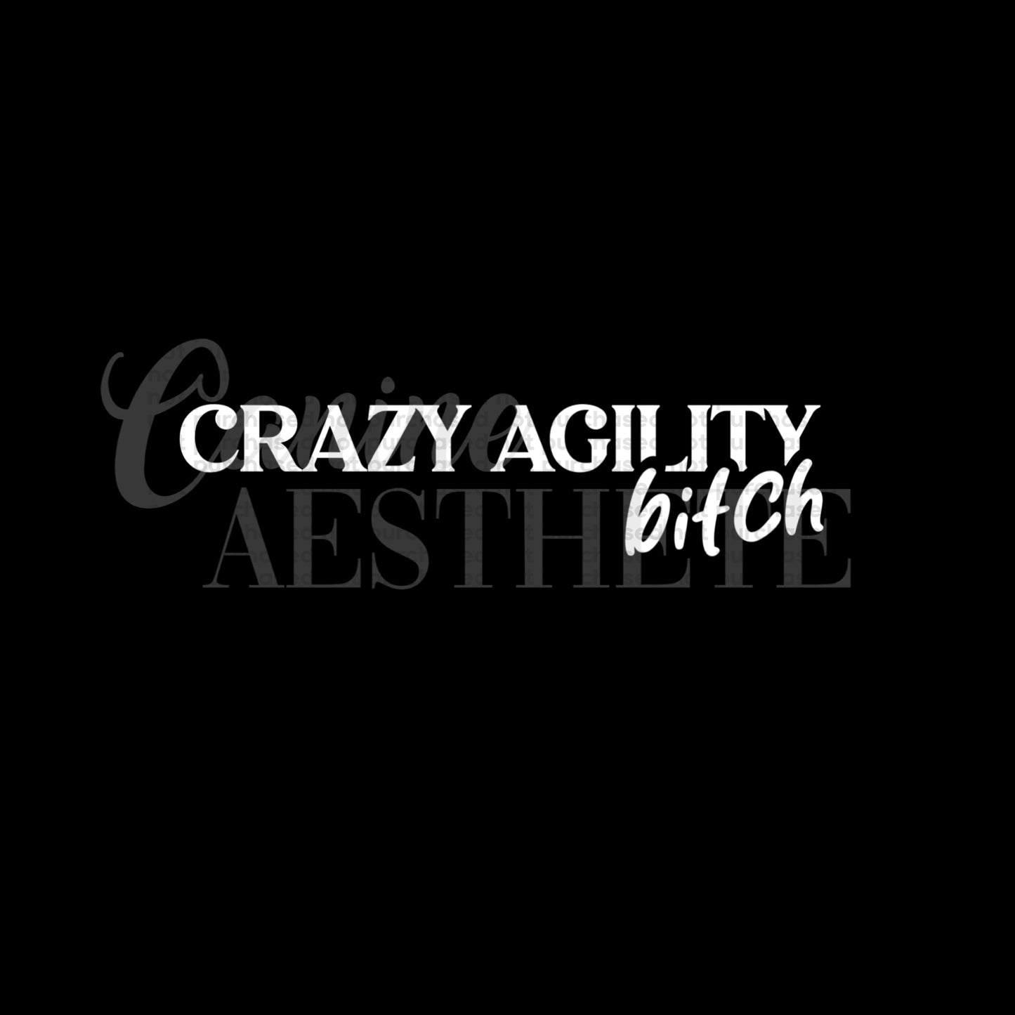 Crazy Agility Bitch Decal