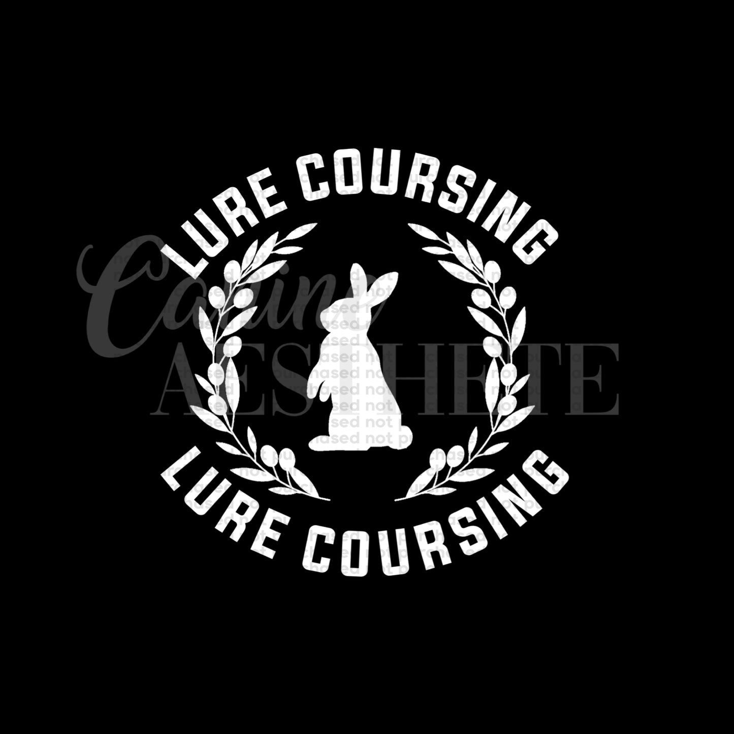 Lure Coursing Bunny Decal 🐰