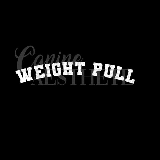 Weight Pull Decal