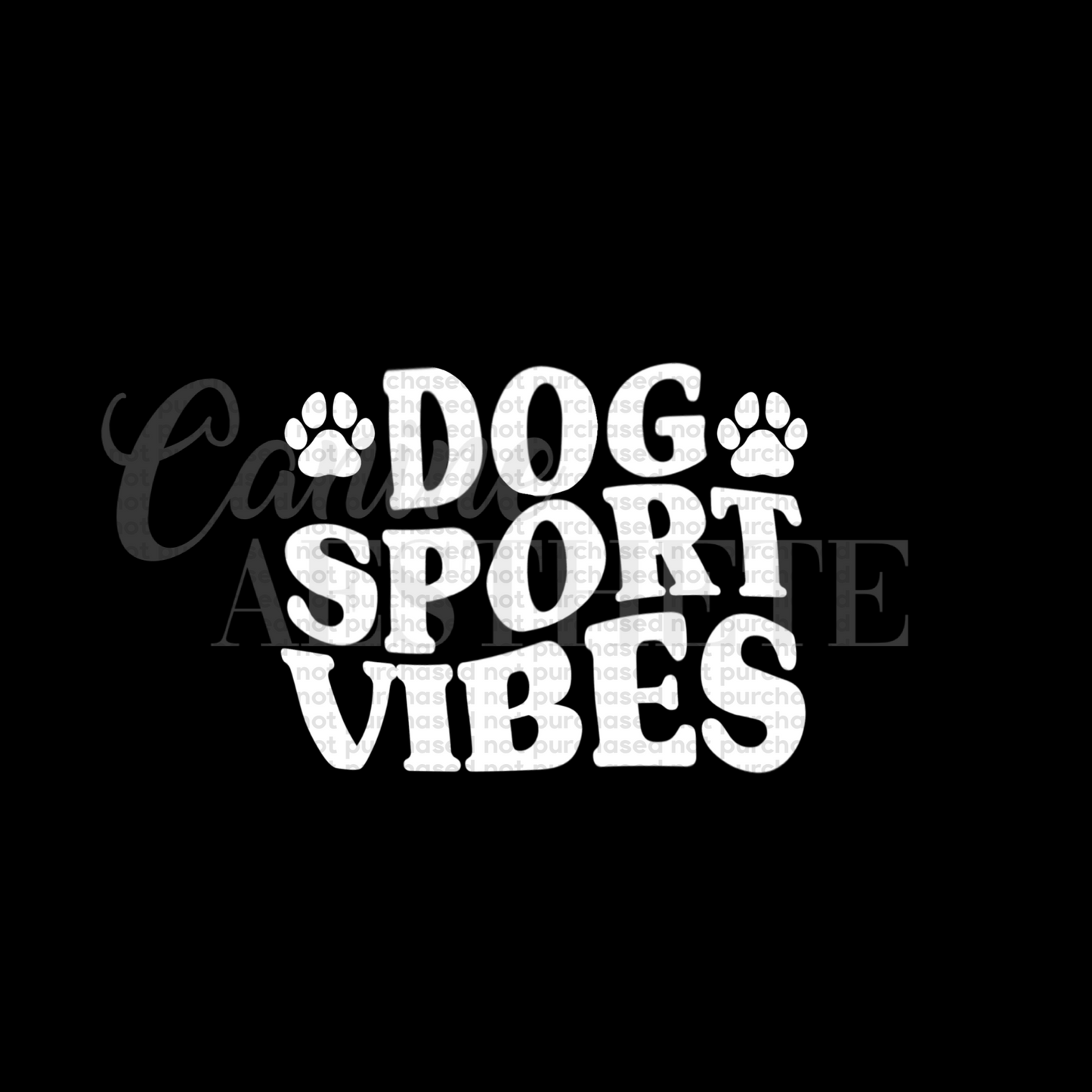 Dog Sport Vibes Decal 🐾