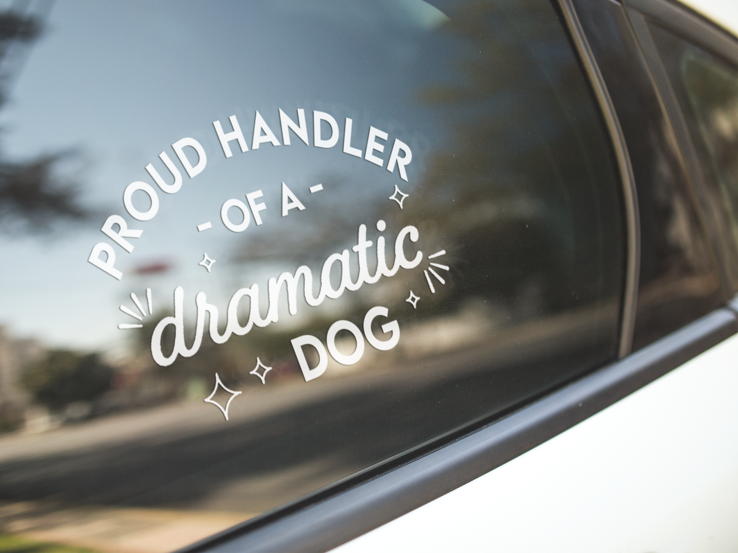 Dramatic Dog Decal