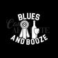 Blues and Booze Decal