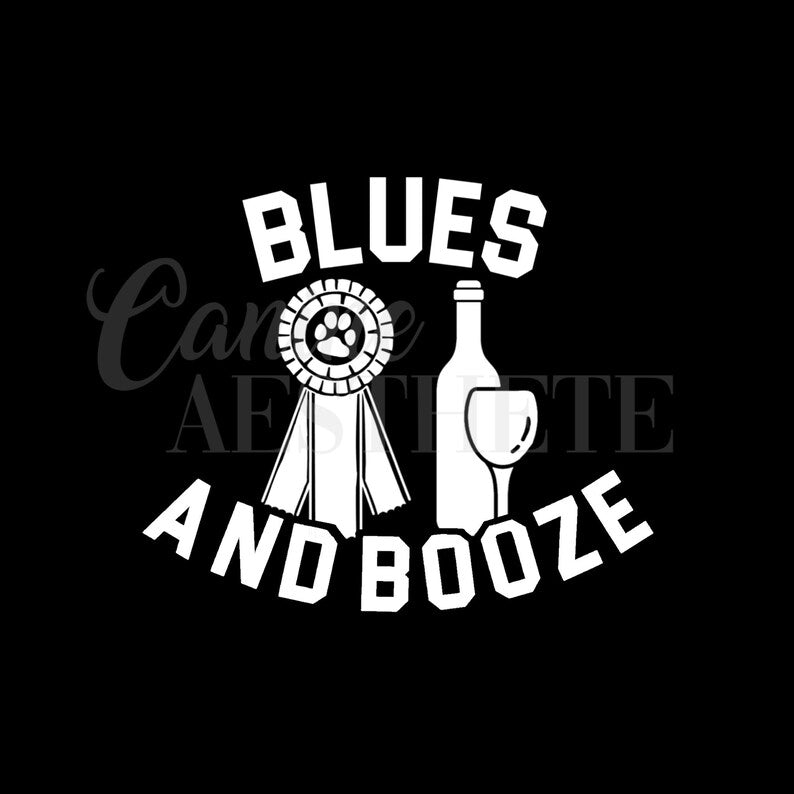 Blues and Booze Decal