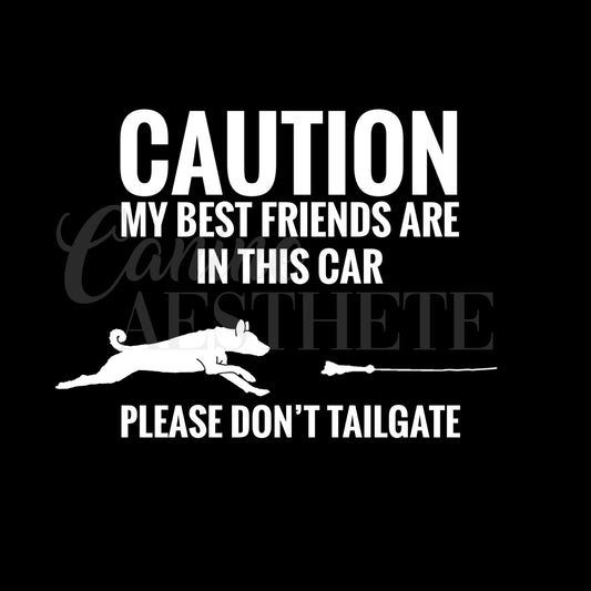 Caution: My Best Friends Are In This Car Decal | Fast CAT