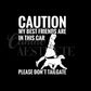 Caution: My Best Friends Are In This Car Decal | Conformation